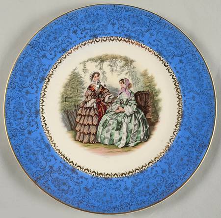 Godey Prints Service Plates by Salem