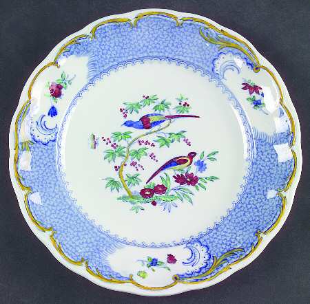 Spode Spode's Aviary (Blue Border) Salad Plate