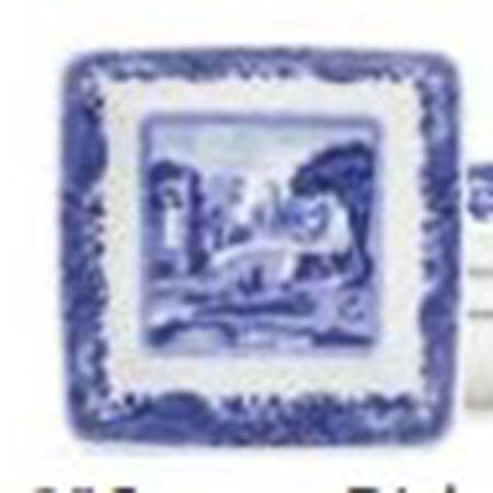 Spode Blue Italian 3" Square Dish