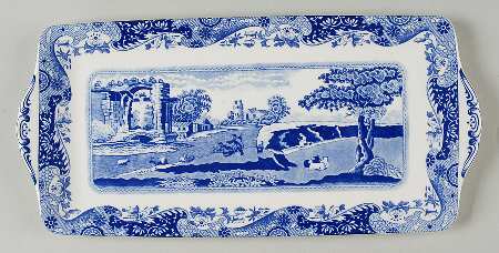Spode Blue Italian Large Sandwich Tray