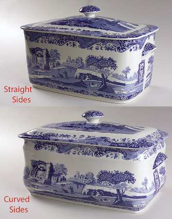 Spode Blue Italian Bread Box with Lid