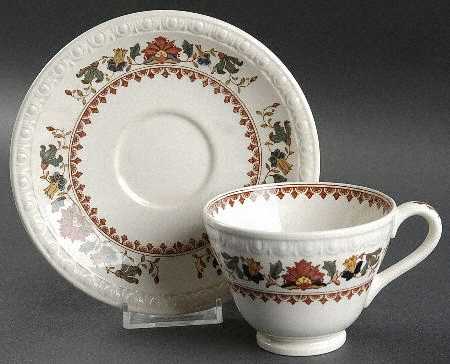 Spode Braganza Footed Cup & Saucer Set