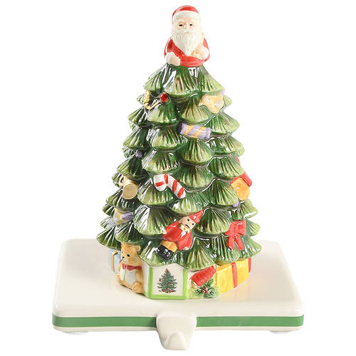 Christmas Tree 6.5 Inch Tree Shaped Stocking Holder