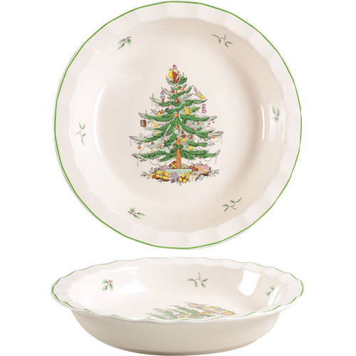 Spode Christmas Tree 10" Pie Baking Plate