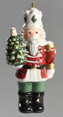 Spode Christmas Tree Ornaments Tartan Nutcracker - Boxed
