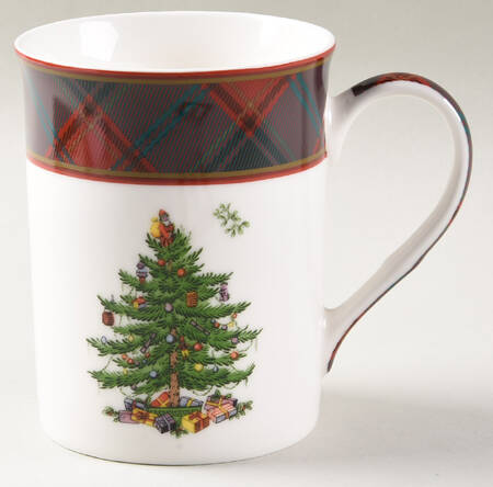 Spode Christmas Tree (Green Or Red Trim) Mug