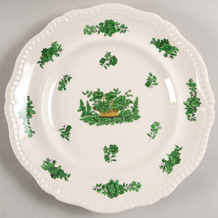 Green Basket (Earthenware, Gadroon, Not Trim) by Spode