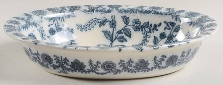 Spode Gray Delhi 8" Oval Vegetable Bowl