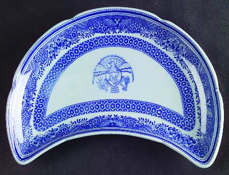 Spode Heritage Blue Crescent Salad Plate