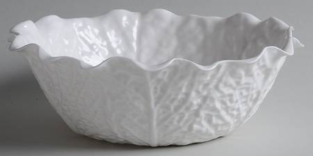 Spode Savoy White (No Trim) 9" Round Vegetable Bowl