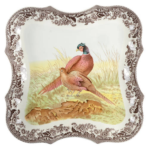 Spode Woodland 14" Devonia Tray 250th Anniversary
