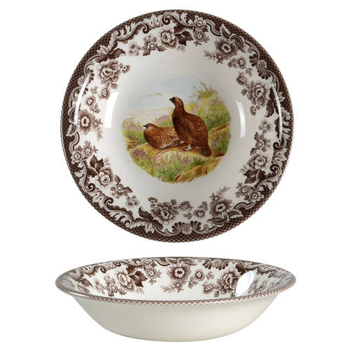 Woodland Ascot Cereal Bowl 8 Inch (Red Grouse)