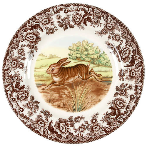 Woodland Salad Plate 8 Inch, Rabbit