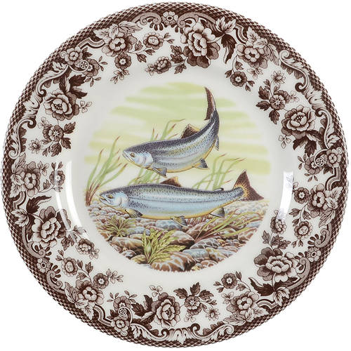 Woodland Salad Plate 8 Inch, King Salmon