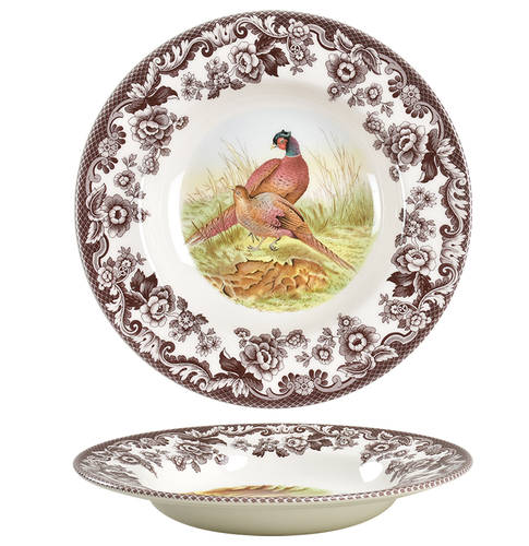 Woodland Pheasant Soup Plate 9 Inch
