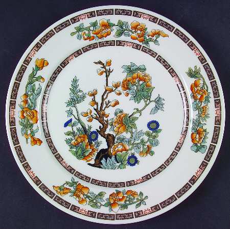 Indian Tree Orange Flowers (White) by Syracuse