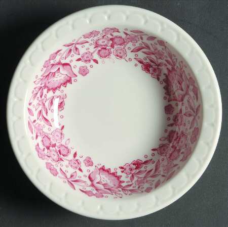 Syracuse Roxbury Red Rim Fruit/Dessert (Sauce) Bowl