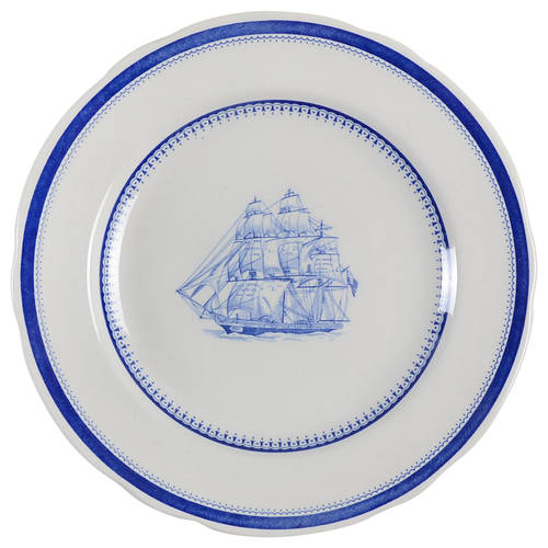 Spode Blue Clipper Salad Plate