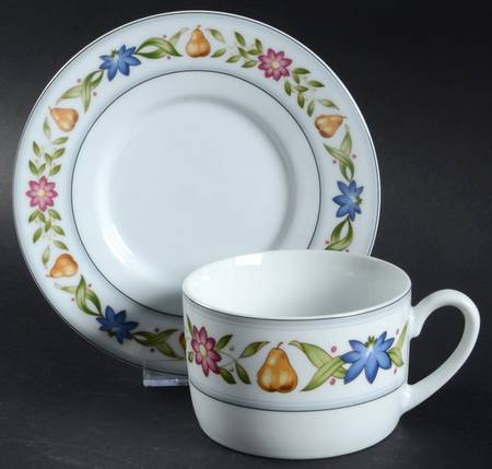 Studio Nova Fruit Buffet Flat Cup & Saucer Set