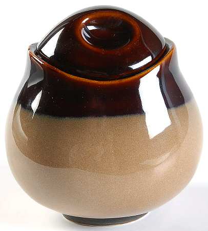 Sango Nova Brown Sugar Bowl & Lid