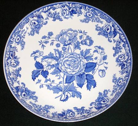 Spode Blue Room Garden Collection (White Background) 11" Pasta Serving Bowl