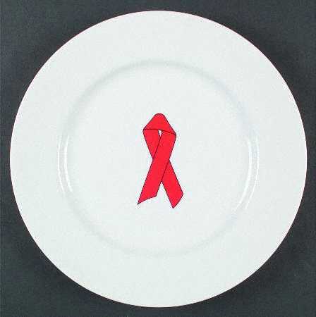 The Red Ribbon Plate-Mug by Swid Powell