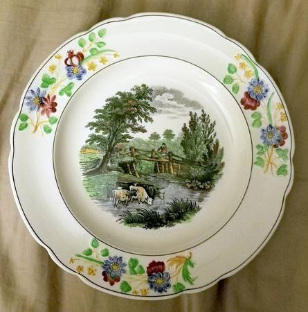 Rural Scenes Flower Embossed by Spode