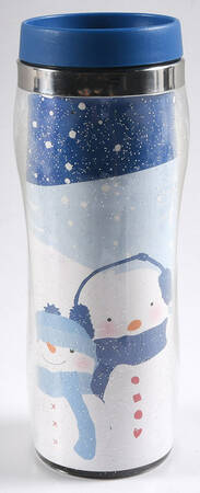 St Nicholas Square Let It Snow Travel Mug & Plastic Lid