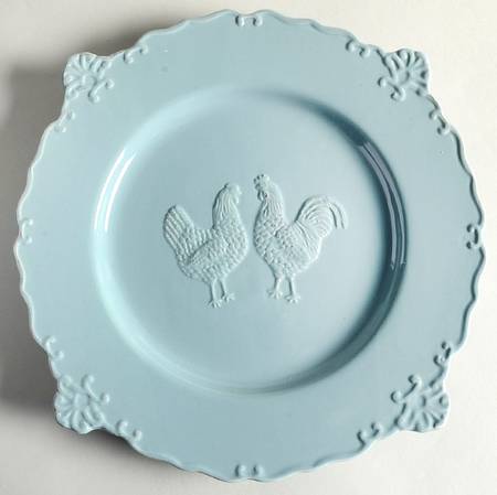 Embossed Rooster Antique Blue by Sweet Olive Designs