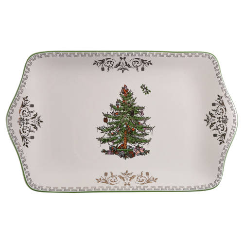 Spode Christmas Tree Gold Collection 12" Dessert Tray