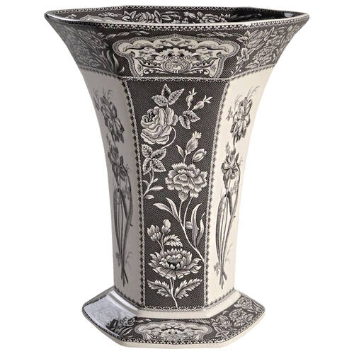 Spode Heritage Collection 10" Hexagonal Footed Vase