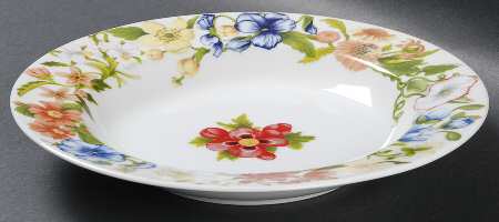 Taitu I Fiori Rim Soup Bowl