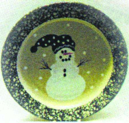 Toboggan Snowman Black by Three Rivers