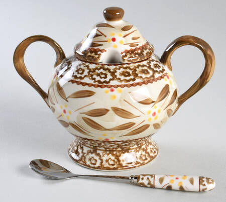 Temp-Tations Old World Brown Sugar Bowl & Lid W/Spoon