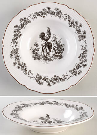New England Toile Brown (Gamebird) by Tabletops Unlimited