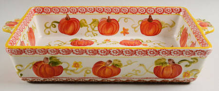 Temp-Tations Pumpkin Patch 15" Rectangular Baker