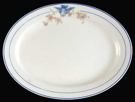 Bluebird (Blue Trim & Band, No Marks) by Unknown Manufacturer