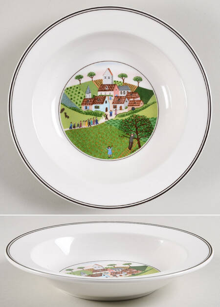 Villeroy & Boch Design Naif Rim Cereal Bowl, Wedding Procession
