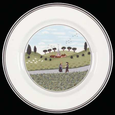 Villeroy & Boch Design Naif Bread & Butter Plate, Boy & Girl