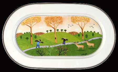 Villeroy & Boch Design Naif 15" Oval Serving Platter