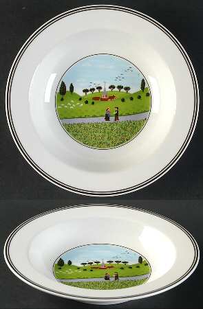 Villeroy & Boch Design Naif Rim Cereal Bowl, Friends Meeting