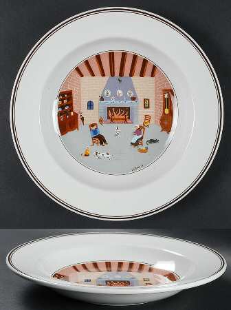 Villeroy & Boch Design Naif Rim Soup Bowl, Plowing