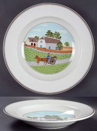 Villeroy & Boch Design Naif Rim Soup Bowl, Going to Market