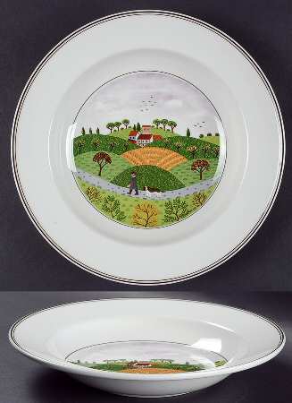 Villeroy & Boch Design Naif Rim Soup Bowl, Hunter & Dog