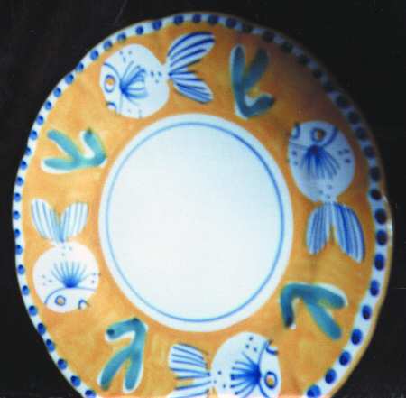 Campagna Fish Yellow (Pesce) by Vietri (Italy)