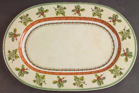 Villeroy & Boch Festive Memories 13" Oval Serving Platter