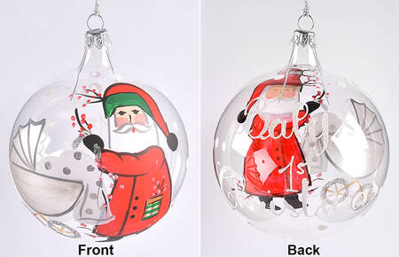 Vietri Old St. Nick Babys First Christmas Ornament - Handpainted
