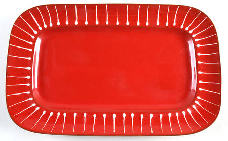 Rosso Vecchio Dot by Vietri (Italy)