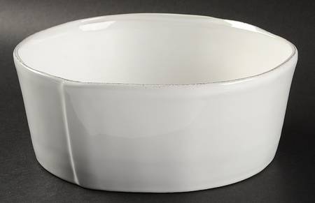 Vietri (Italy) Lastra White (Bright White Glaze) Medium Serving Bowl