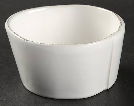 Vietri (Italy) Lastra White (Bright White Glaze) Condiment Bowl